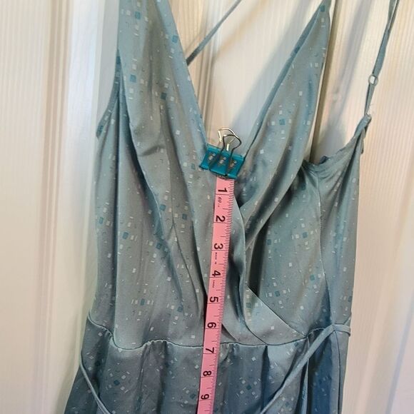 August 1 Eight Dress Extra Small Midi Dress Teal - Picture 15 of 16